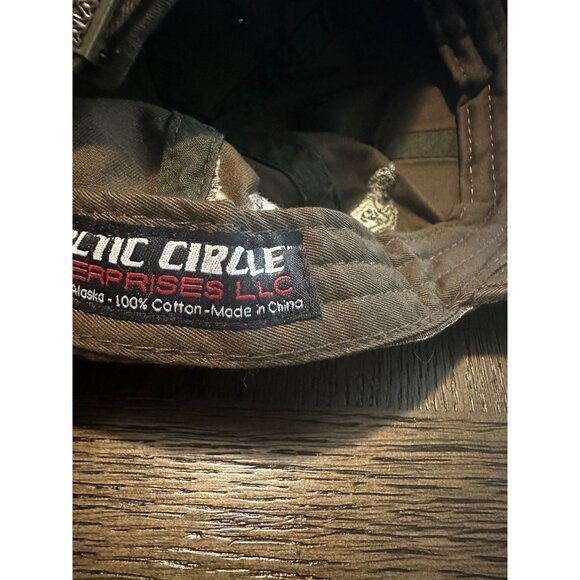 Alaska Cap By Arctic Circle Enterprises LLC - Embroidered Brown Hat With Fish De - Picture 2 of 14